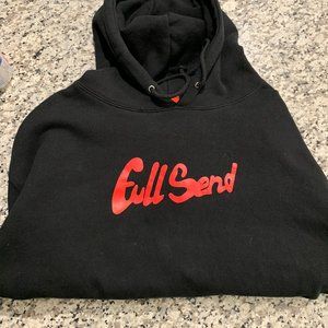 Authentic Nelk Full Send  X Cobra Kai Mens Large  Hoodie (Black)